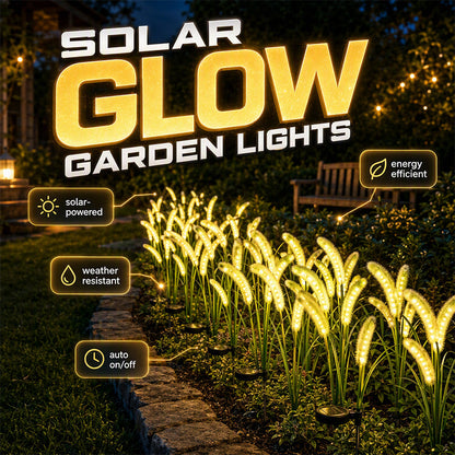 Luci Solari Decorative da Giardino a Forma di Coda di Volpe