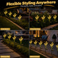 Luci Solari Decorative da Giardino a Forma di Coda di Volpe