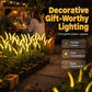 Luci Solari Decorative da Giardino a Forma di Coda di Volpe