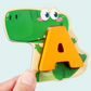 🧸 Giocattolo in Legno con Lettere e Animali da Abbinare | Impara l'Alfabeto Giocando 📚 | 26 Pezzi con Illustrazioni di Animali Colorate 🐶 | Bordi Lisci e Materiali Sicuri 🛡️ | Consigliato dai 3 Anni 👶