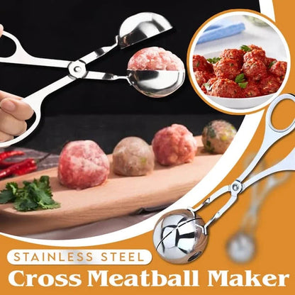 🍴 Stampino per polpette in acciaio inox – Polpette perfette in un solo gesto, senza sporcare e senza fatica