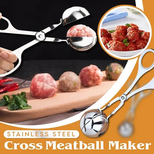 🍴 Stampino per polpette in acciaio inox – Polpette perfette in un solo gesto, senza sporcare e senza fatica