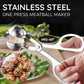 🍴 Stampino per polpette in acciaio inox – Polpette perfette in un solo gesto, senza sporcare e senza fatica