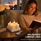 🕯️ Candele LED Ricaricabili Senza Fiamma – Lumini Tealight con Base di Ricarica e Telecomando ✨