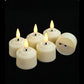 🕯️ Candele LED Ricaricabili Senza Fiamma – Lumini Tealight con Base di Ricarica e Telecomando ✨