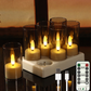 🕯️ Candele LED Ricaricabili Senza Fiamma – Lumini Tealight con Base di Ricarica e Telecomando ✨