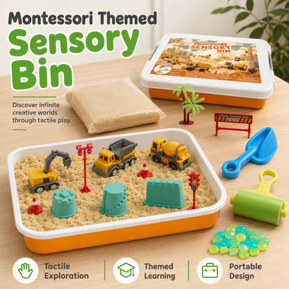🥳 Bestseller 2026 🥳🚗 Oltre 50.000 venduti! 🎁 Set Sabbiera Sensoriale per Bambini