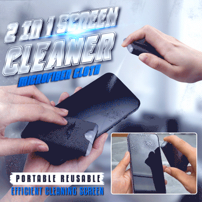 Detergente 2 in 1 per Schermi con Panno in Microfibra