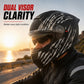 Casco Moto Modulare Apribile con Doppia Visiera