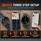 ⏰ Smartwatch Militare Outdoor con Chiamate Bluetooth, GPS e Torcia LED Integrata 🏃‍♂️