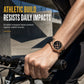 Orologio al Quarzo Sportivo da Uomo Stile Meccanico con Lancette Luminose, Datario e Impermeabile