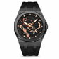 Orologio al Quarzo Sportivo da Uomo Stile Meccanico con Lancette Luminose, Datario e Impermeabile