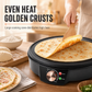 Piastra Elettrica Multifunzione per Colazione, Crêpe e Grill con Termostato Regolabile (220V EU)