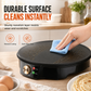 Piastra Elettrica Multifunzione per Colazione, Crêpe e Grill con Termostato Regolabile (220V EU)