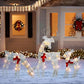 Set di Renne Natalizie Luminose a LED con Fiocco – Famiglia di Renne Decorative per Interno ed Esterno