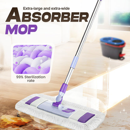 Mocio Lavapavimenti Extra-Large ed Extra-Largo con Panno Super Assorbente (66 cm)