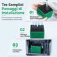 Filtro a carbone attivo cubo per purificazione dell'acqua dell'acquario