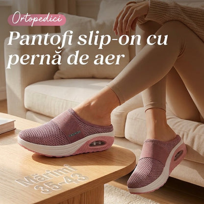 🌿🌬️Ciabatte da Donna con Tacco Inclinato in Materiale Casual