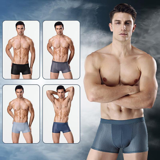 Men Boxers Hollow Out Breathable Anti-septic Male Briefs