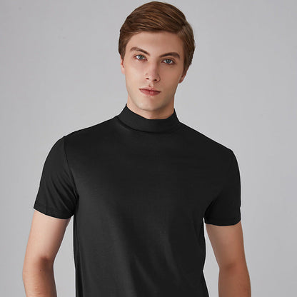 Men's High Neck Slim Fit T-shirt