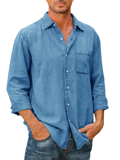 Men's High Quality Denim Shirts 【Long Sleeve】