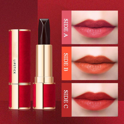 Three-color Velvet Matte Waterproof Non-stick Lipstick - Great Gift for Her